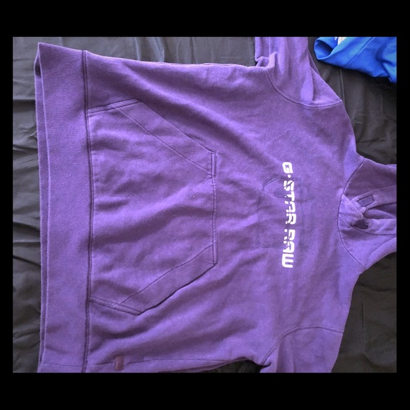 purple g star hoodie